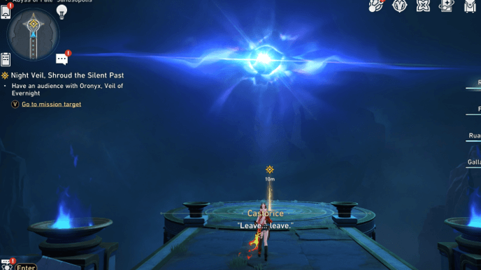 Honkai Star Rail - Night Veil, Shroud the Silent Past Mission Guide - Leave the Room and Meet Oronyx