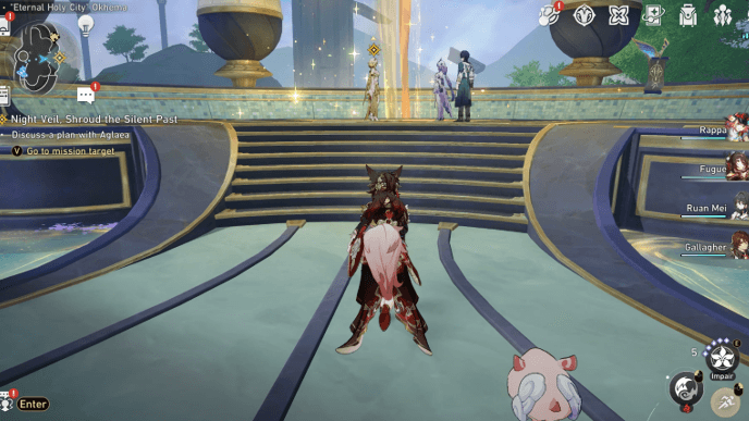 Honkai Star Rail - Night Veil, Shroud the Silent Past Mission Guide - Discuss Plan with Aglaea