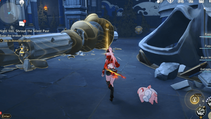 Honkai Star Rail - Night Veil, Shroud the Silent Past Mission Guide - Enter the Broken Temple