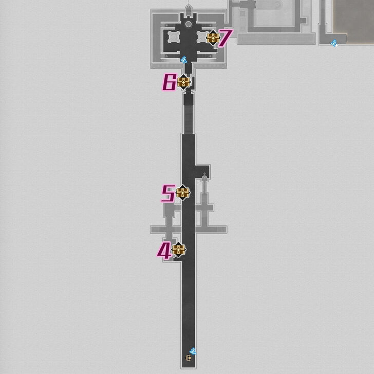 HSR Bloodbathed Battlefront Castrum Kremnos F1 South Chest Map