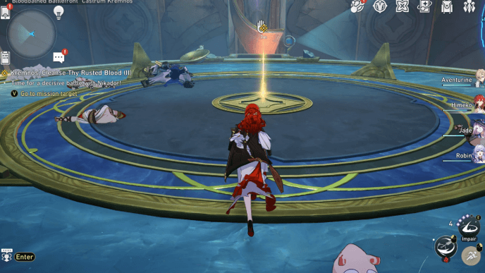 Honkai Star Rail - Kremnos, Cleanse Thy Rusted Blood Part II Mission Guide - Battle Nikador the Titan of Strife