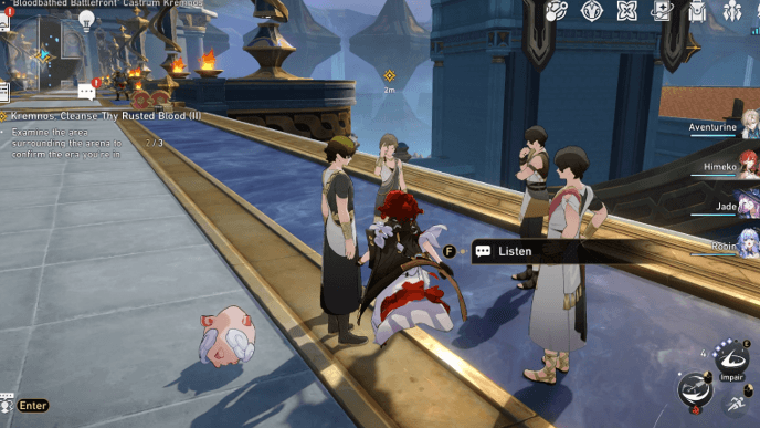 Honkai Star Rail - Kremnos, Cleanse Thy Rusted Blood Part II Mission Guide - Talk with Group of People