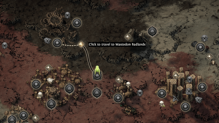 Mastodon Badlands Map