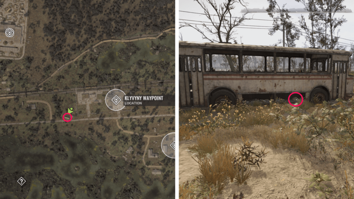 Southwest of Klyvyny POI Stash