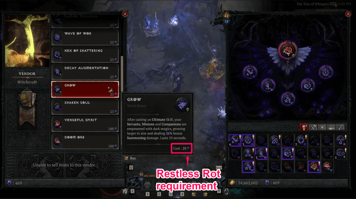 Used to Unlock and Upgrade Witchcraft Powers