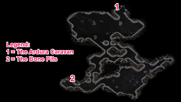 Mastodon Badlands Map Layout