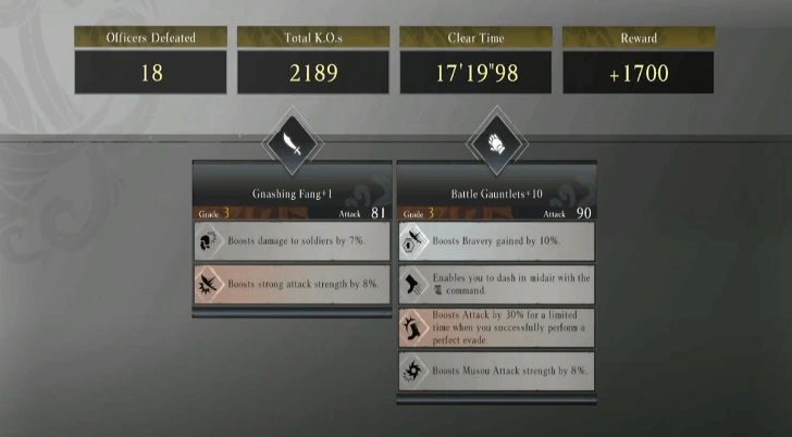 Dynasty Warrior Origins - Improving Weapons