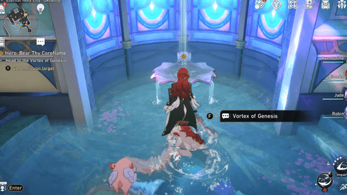 Honkai Star Rail - Hero, Bear Thy Coreflame Mission Guide - Head to the Vortex of Genesis