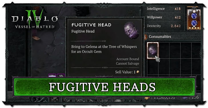 Diablo 4 Season 7 - How to Farm Fugitive Heads