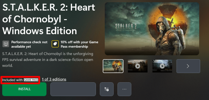 STALKER 2 - Is STALKER 2 on Game Pass