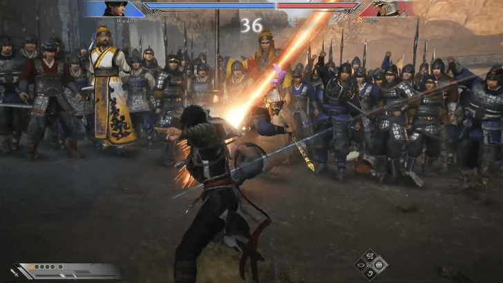 Dynasty Warriors Origins - Tug-of-War on Top Gauge