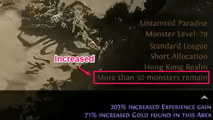 Untainted Paradise Monster Count