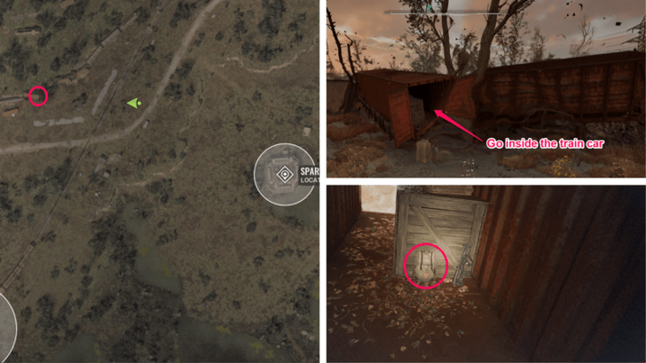 Northwest of Spark Bunker POI Stash