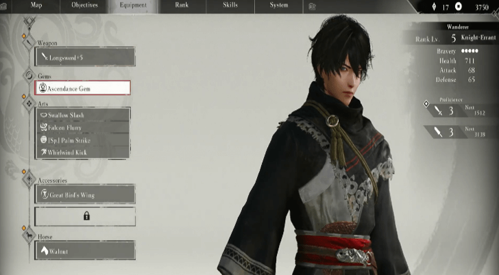 Dynasty Warriors Origins - Equipping Gems