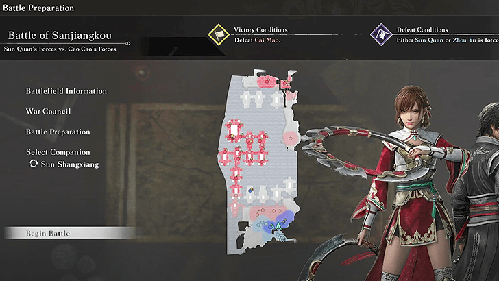 Battle of Sanjiangkou Map