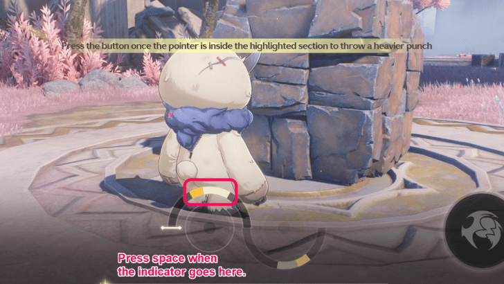 Press space when you can