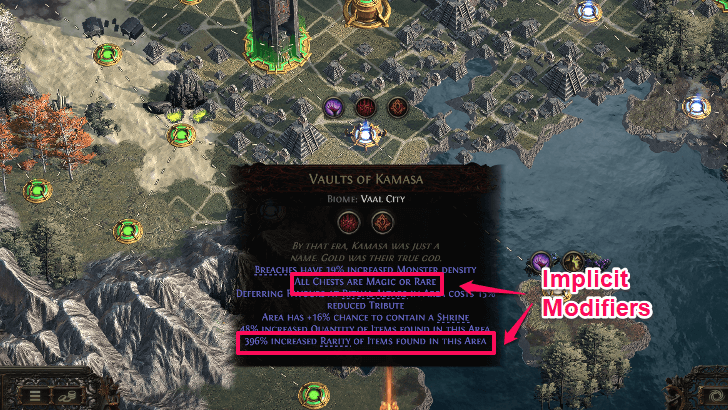 Vaults of Kamasa Implicit Modifiers