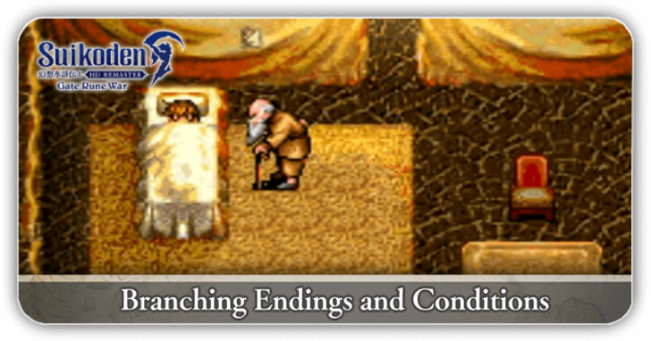 Suikoden I - Branching Endings and Conditions