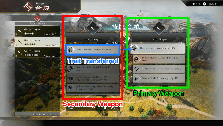Dynasty Warriors Origins Reforge Weapon Trait