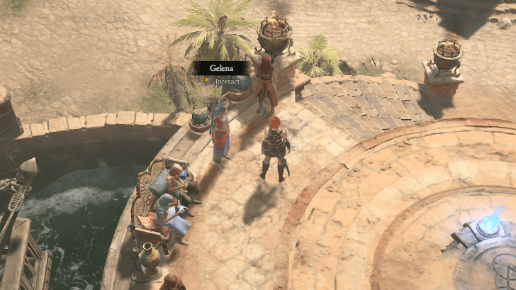 Talk to Witch Gelena in Geakul, Kehjistan