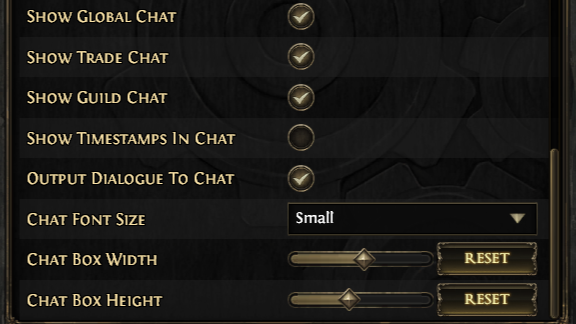 Path of Exile 2 (PoE 2) Chat Box