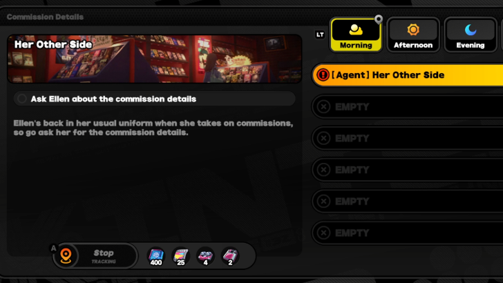 Appears as Her Other Side on the Schedule