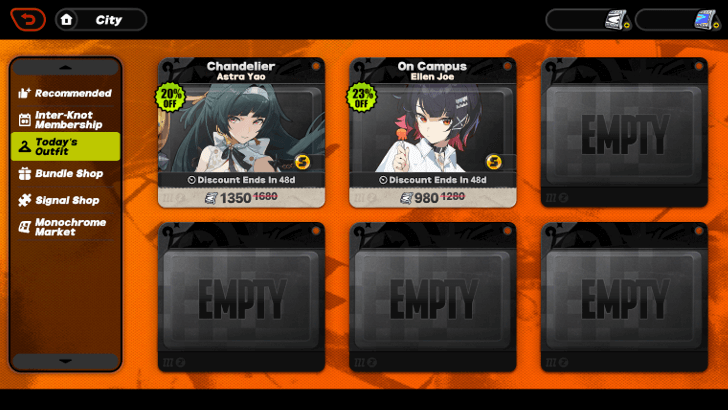 1.5 Skins for Astra Yao and Ellen