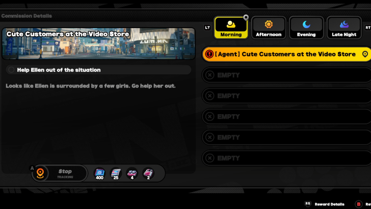 Appears as Cute Customers as the Video Store on the Schedule