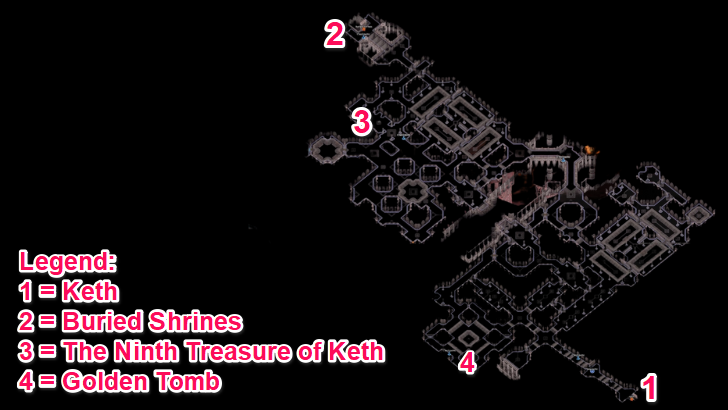 The Lost City Map Layout