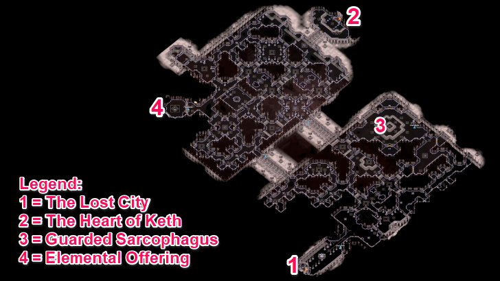 Buried Shrines Map Layout