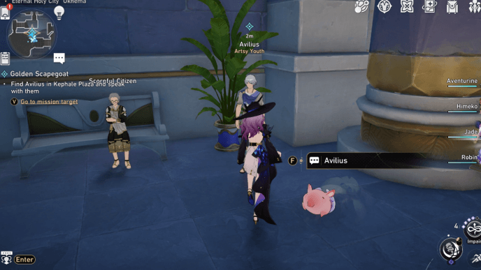 Honkai Star Rail - Golden Scapegoat Mission - Meet Avilius in Okhema