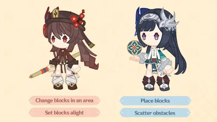 Genshin - Immortal Combat Different Rattan Figures