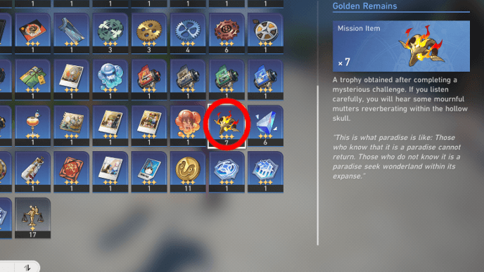 Honkai Star Rail - Golden Scapegoat Mission - Collect Golden Remains