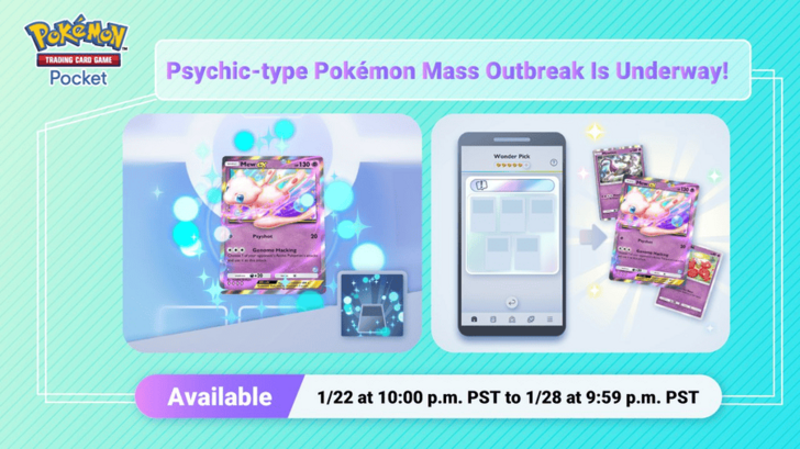 Psychic Type Pokemon Mass Outbreak Event