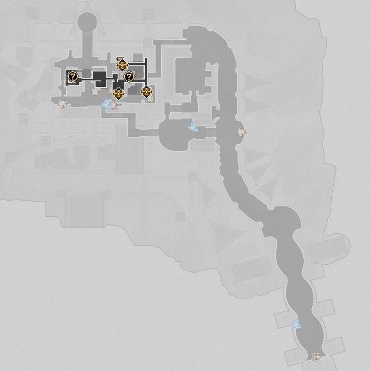 HSR Eternal Holy City Okhema F2 Southwest Map