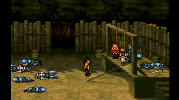 Suikoden 2 - Flik and Viktor save the hero