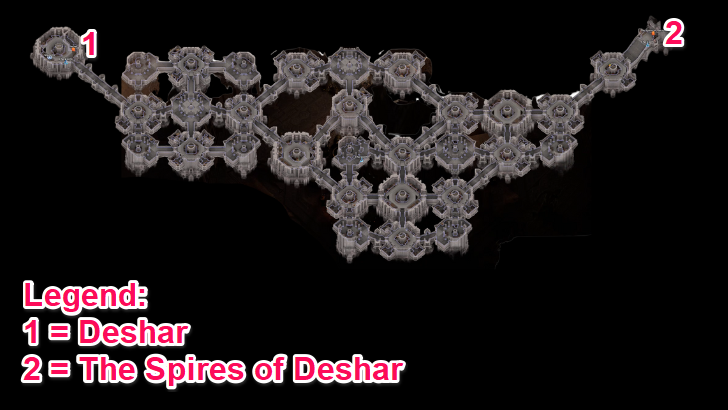 Path of Mourning Map Layout