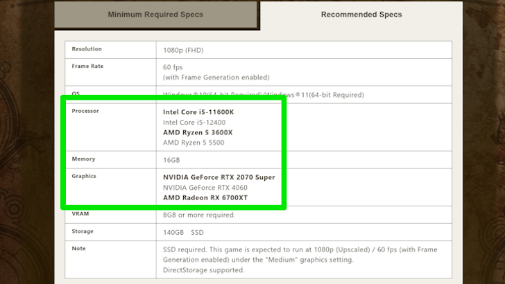 Wilds System Requirements