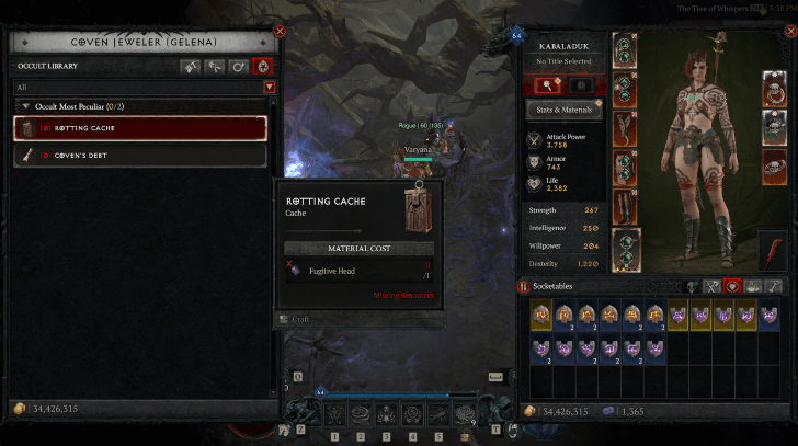 Craft Rotting Cache from Gelena