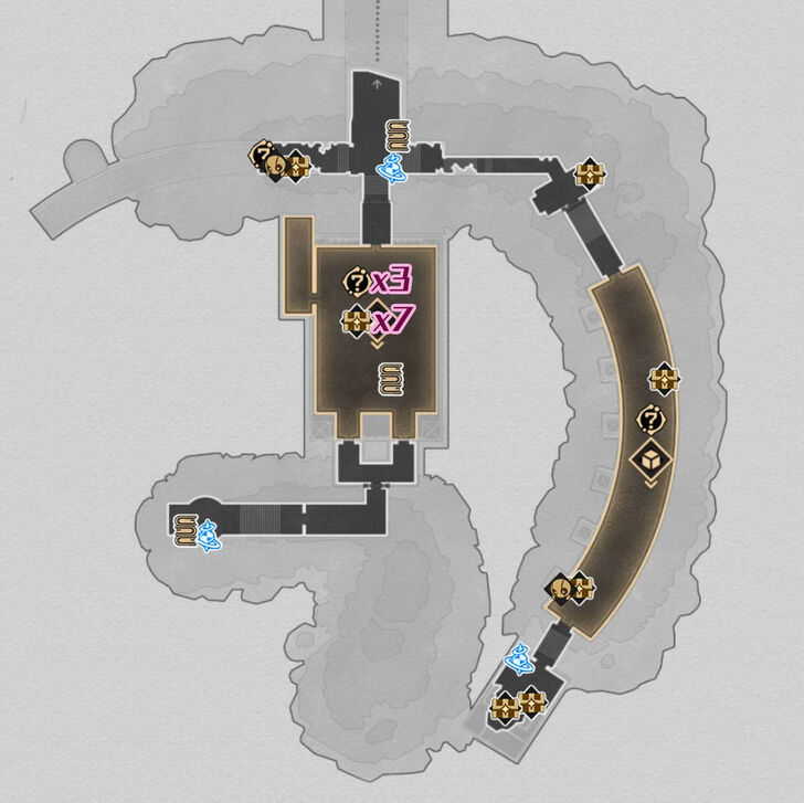 HSR Abyss of Fate Janusopolis F2 South Map
