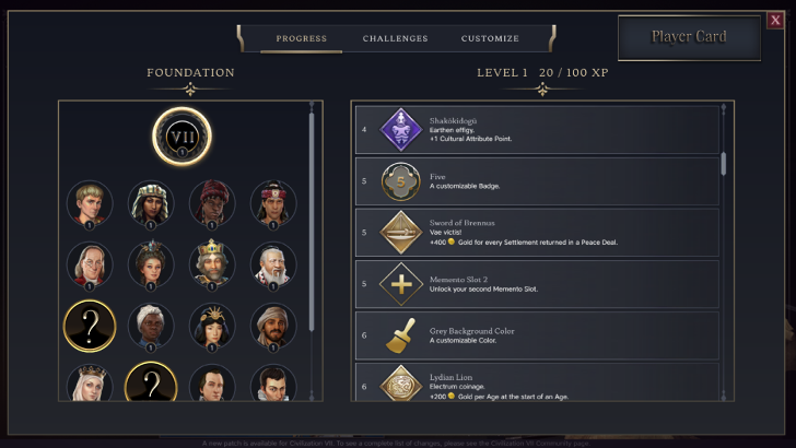 Civ 7 Foundation Path