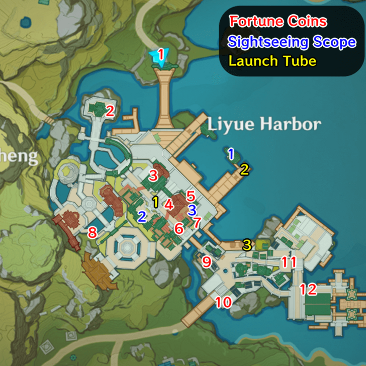 Genshin - Festive Travel Journal Locations