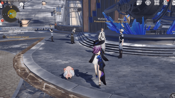 Honkai Star Rail - Searching For You Mission Guide - Speak with Wallace