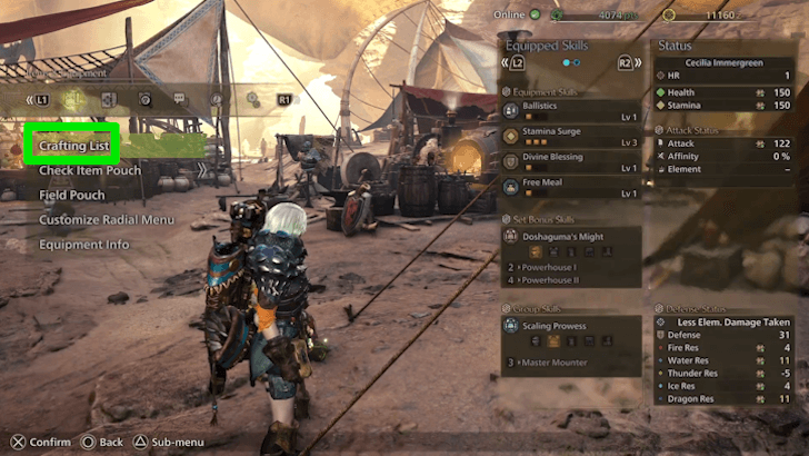 MH Wilds - Outside Crafting