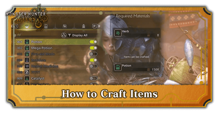 MH Wilds - How to Craft Items