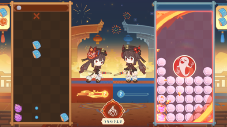 Genshin - Immortal Combat - Use the Rattan Figures Skills