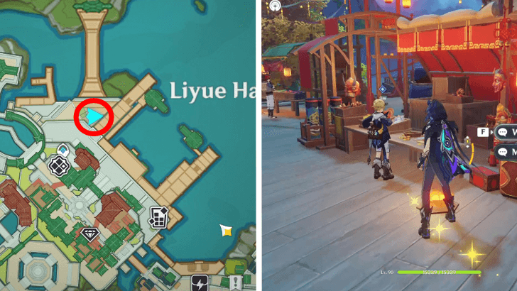 Genshin - Custom Gift Envelope Stall in Liyue Harbor Location