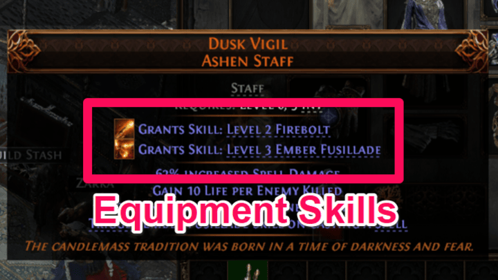 POE 2 - Inherent Skills from Weapons