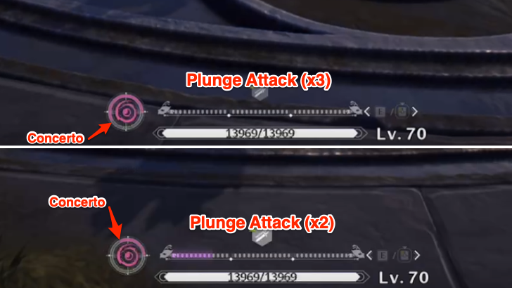 Plunge Attack twice vs Plunge Attack thrice