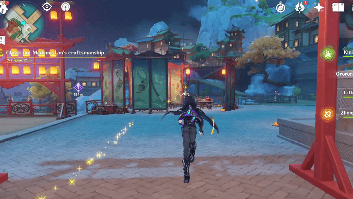 Genshin - Springtime Charms Quest Act 1 - go to Madame Lan